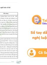 Sổ tay dẫn chứng nghị luận xã hội Cô Sương Mai